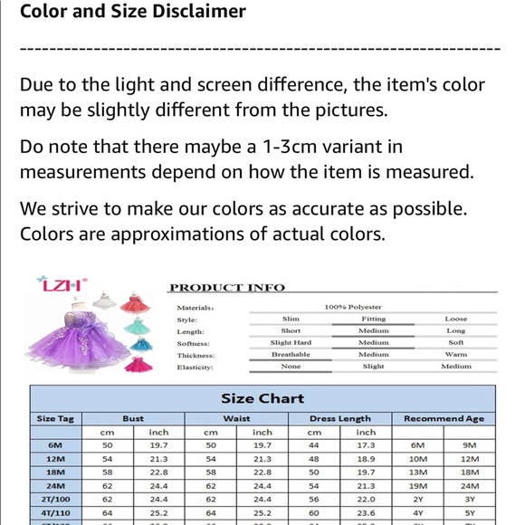 LZH Baby Girl Ivory Tulle & Lace Formal Party Dress - Size 24 months - Picture 11 of 16